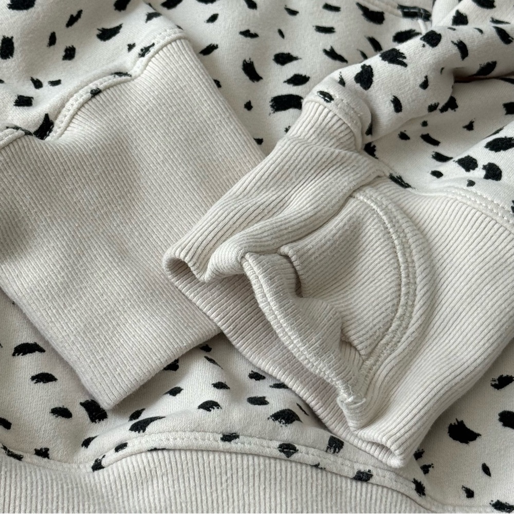 Athleta Girl RetroActive Oversized Hoodie Brush Dot Cream Size 16 XXL - Picture 6 of 9